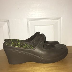 Crocs Wedge Slide Brown Women’s Size 10